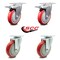 Service Caster 5 Inch Red Polyurethane Wheel Swivel Top Plate Caster Total Lock Brakes, 2PK SCC-TTL20S514-PPUB-RED-2-S-2 - alternate 4
